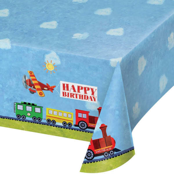 On The Go Plastic Happy Birthday Party Table Cover