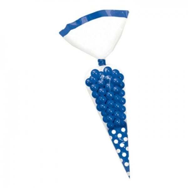 Amscan Polka Dot Plastic Cone Party Bags (Pack of 10)