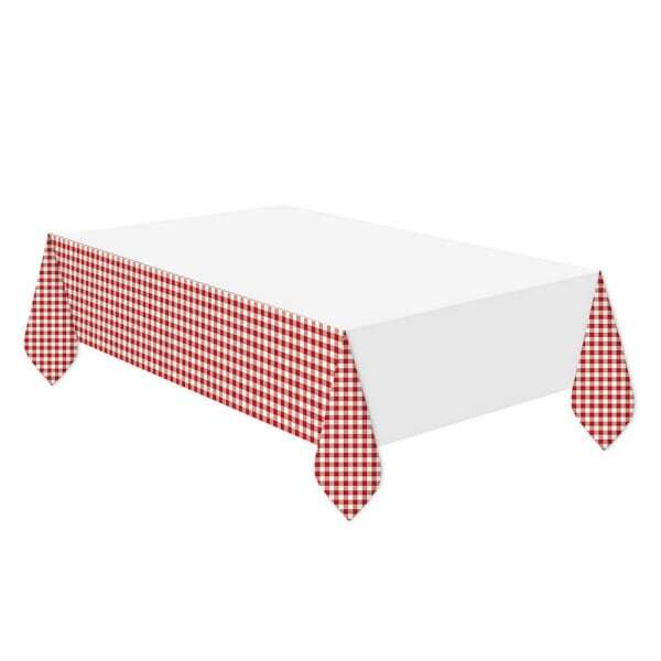 Unique Party Plastic Gingham Party Table Cover