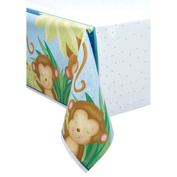 Unique Party Plastic Monkey Baby Shower Party Table Cover