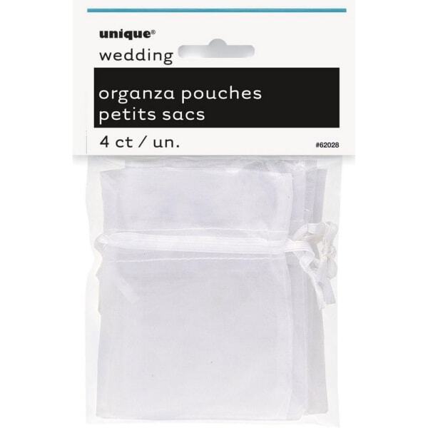 Unique Party Organza Pouches (Pack of 4)