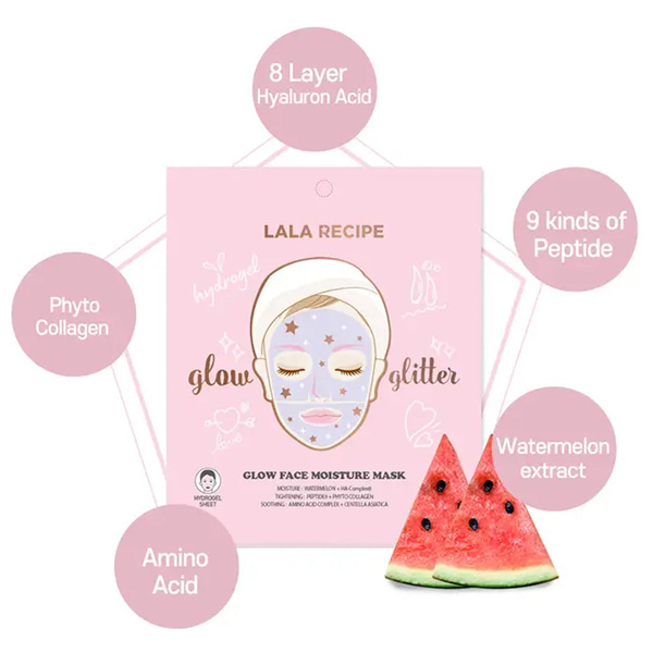 LALARECIPE Glow Face Moisture Mask