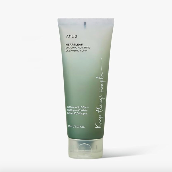 Anua Heartleaf Succinic Moisture Cleansing Foam