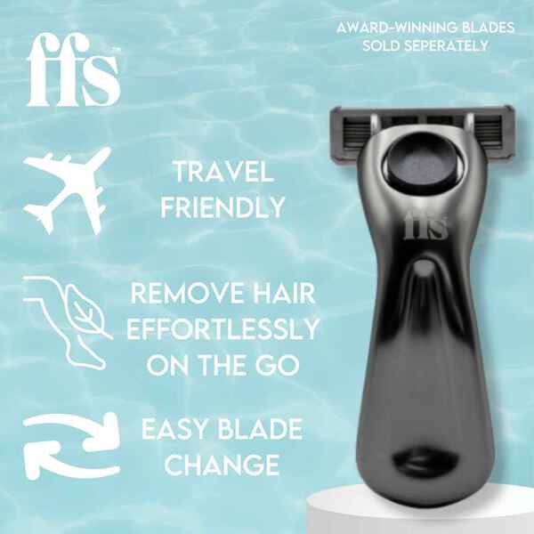 FFS Beauty Travel-Sized Razor Handle - Black