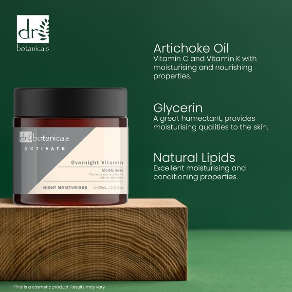 Dr Botanicals Activate Overnight Vitamin Moisturizer 60ml