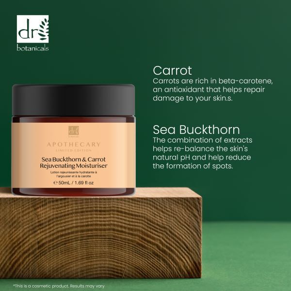 Dr Botanicals Sea Buckthorn & Carrot Rejuvenate Moisturizer