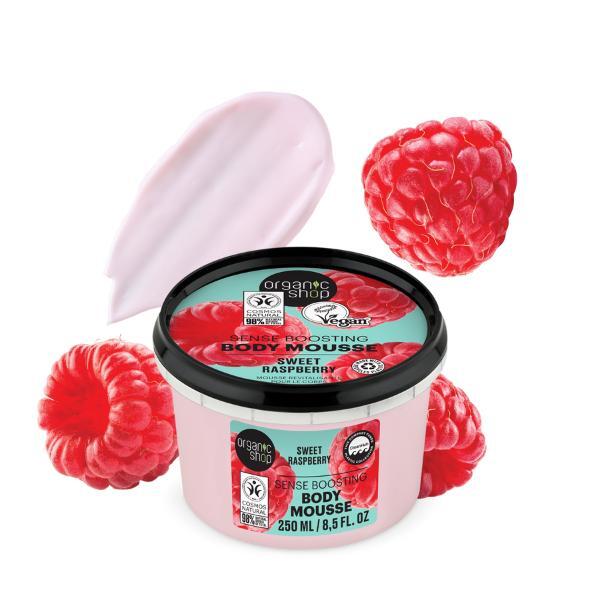 Organic Shop Sense Boost Body Mousse Sweet Raspberry 250ml