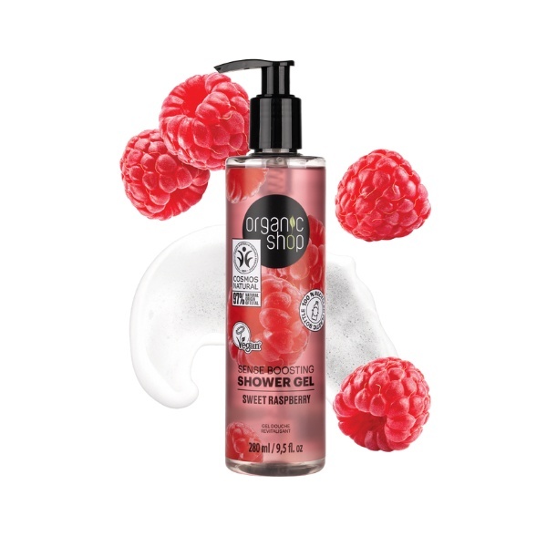 Organic Shop Sense Boosting Shower Gel Sweet Raspberry 280ml