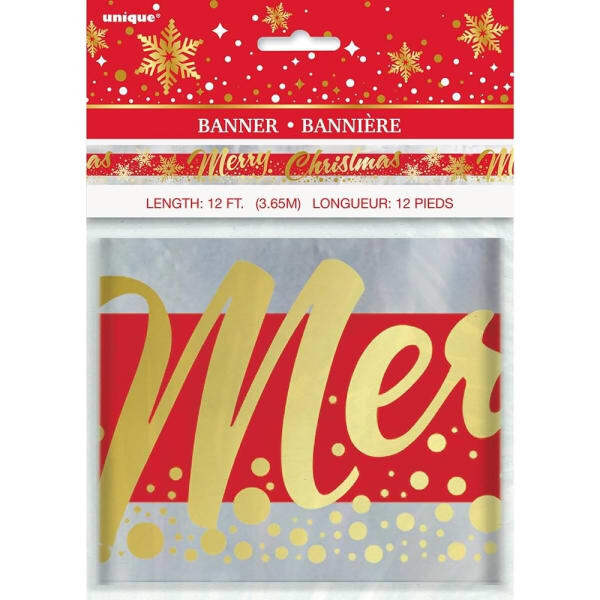 Foil Sparkle Christmas Banner