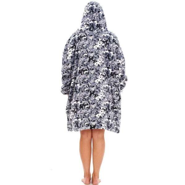 Adult Camouflage Fleece Hoodie Blanket