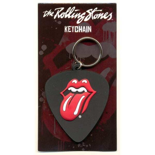 The Rolling Stones Plectrum Rubber Keyring