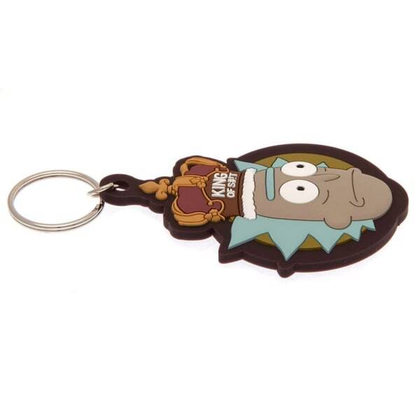 Rick And Morty King Of Shit Rubber Keyring