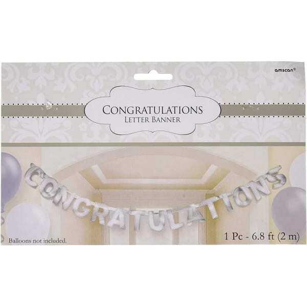 Amscan Foil Letter Congratulations Banner