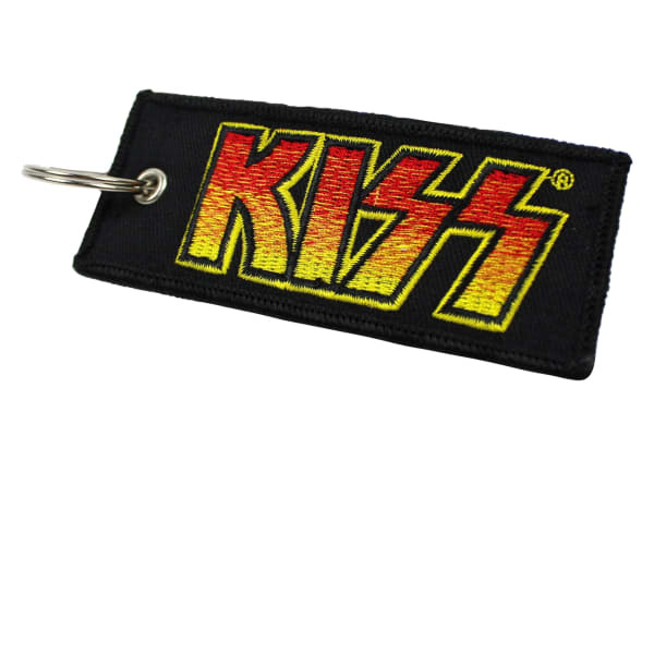 Kiss Double Sided Patch Logo Keyring