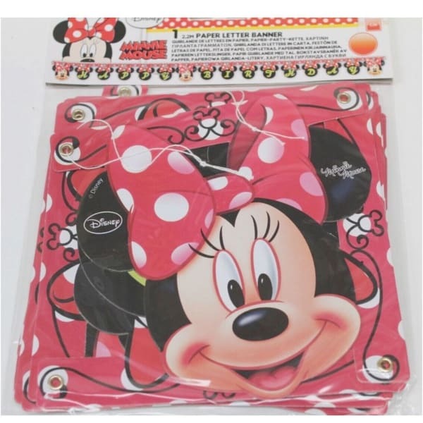 Disney Minnie Mouse Happy Birthday Banner