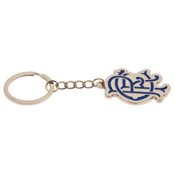 Rangers FC Scroll Crest Keyring (40mm x 35mm)