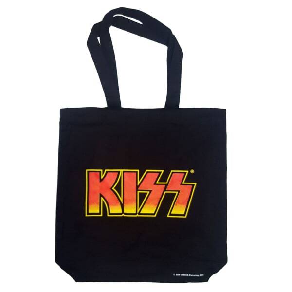 Kiss Faces Cotton Logo Tote Bag