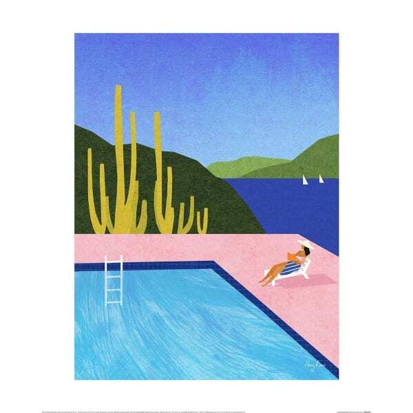 Henry Rivers Swimming Pool I Print (50cm x 40cm)