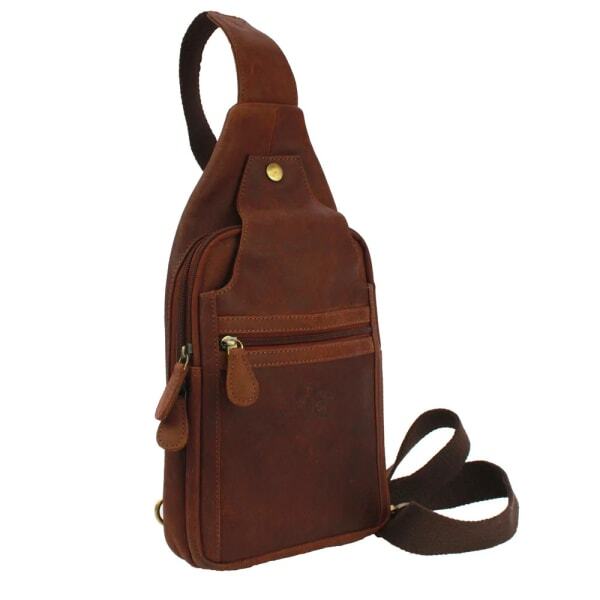 Eastern Counties Joey Distressed Leather Crossbody Bag