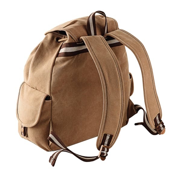 Quadra Vintage Canvas Backpack - 18 Litres (Pack of 2)