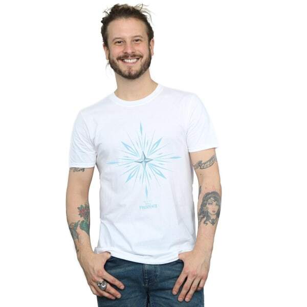 Disney Mens Frozen 2 Elsa Signature Snowflake T-Shirt (3XL)