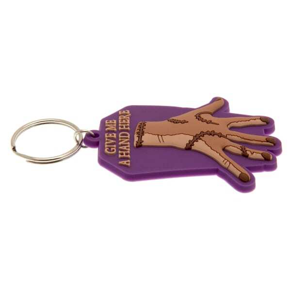 Wednesday Give Me A Hand Thing Keyring