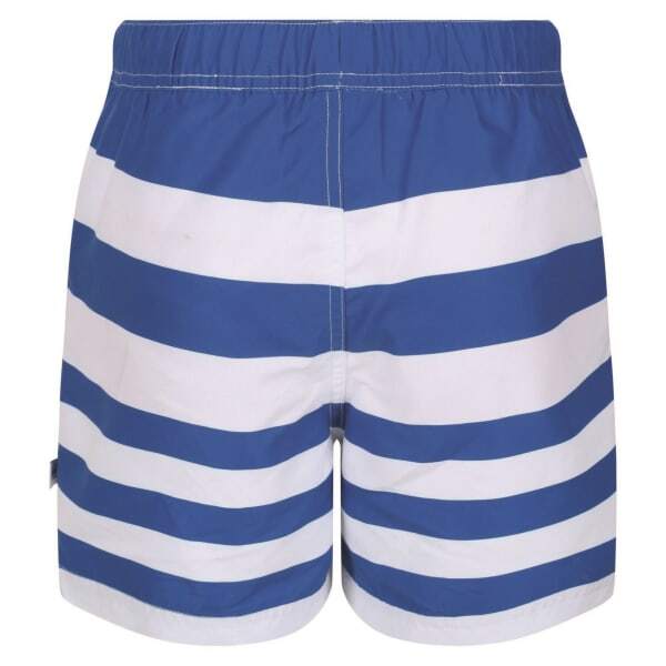 Regatta Boys Skander II Striped Swim Shorts (7-8 Years)