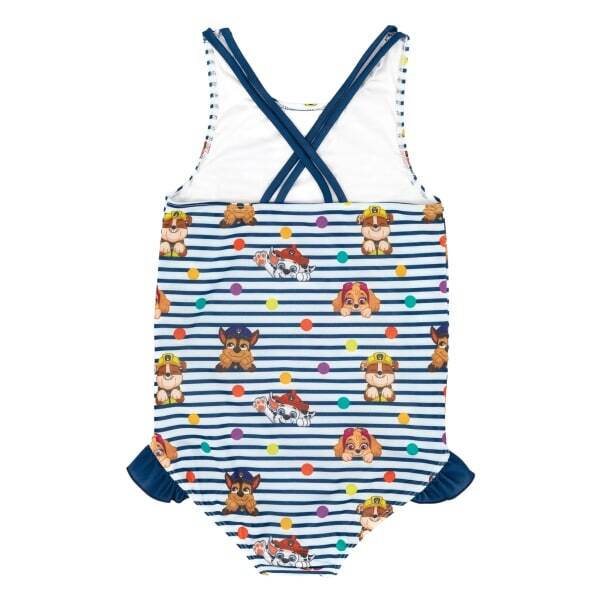 Paw Patrol Girls Striped One Piece Swimsuit (2-3 Years)