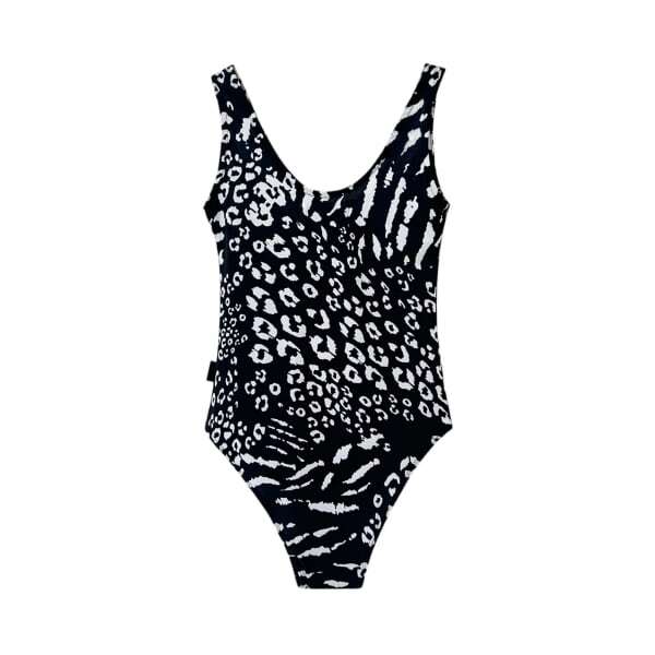 Hype Womens Mixed Animal Print One Piece Swimsuit (12)