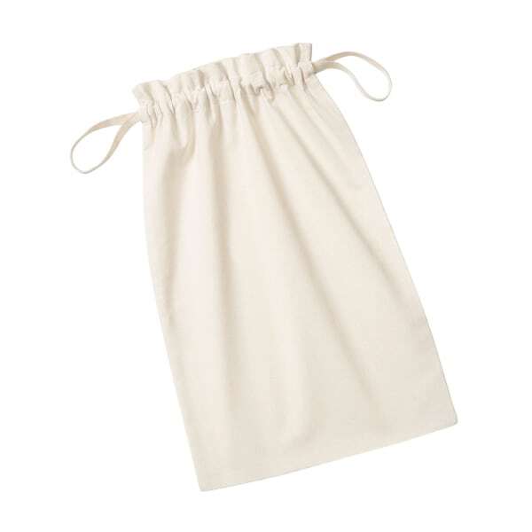 Westford Mill Organic Cotton Drawstring Bag (15cm x 10cm)