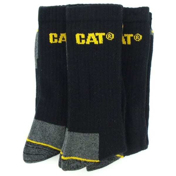 Caterpillar Crew Work Sock - 3 Pair Pack / Mens Socks (6-11)