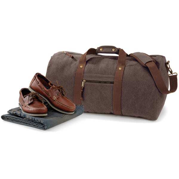 Quadra Vintage Canvas Holdall Duffle Bag - 45 Litres