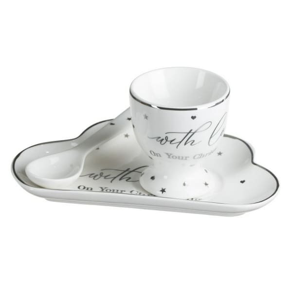 Lesser and Pavey Mad Dots Christening Dining Gift Set