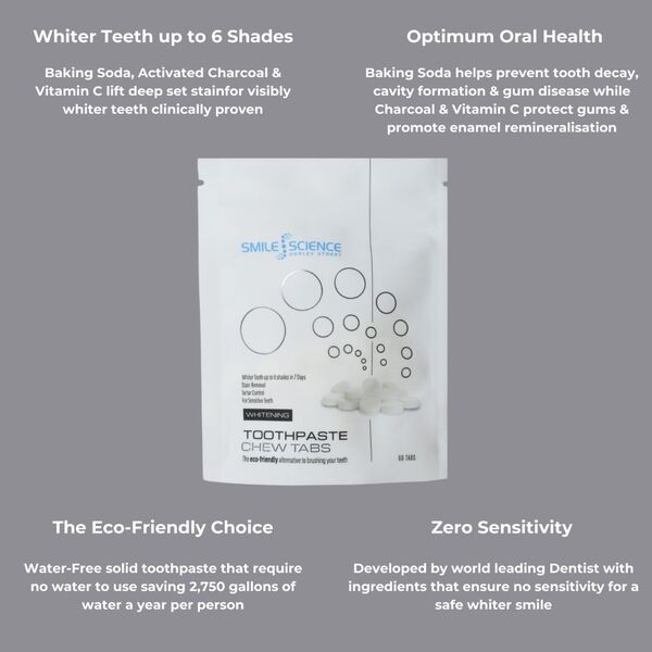 Smile Science Harley Street Whitening Toothpaste Tablets