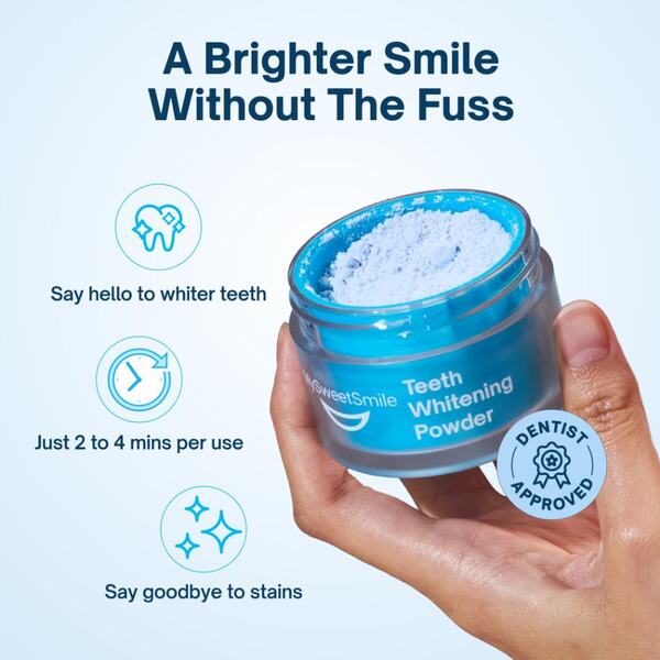 MySweetSmile Dentist-Approved Teeth Whitening Powder - 30g