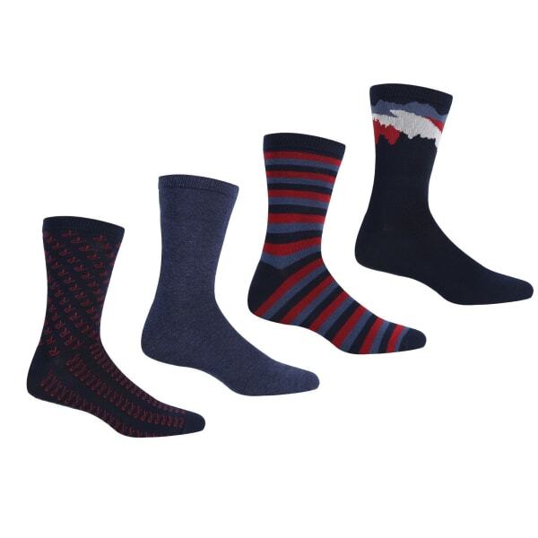 Regatta Mens Lifestyle Socks (Pack of 4) (9-12)