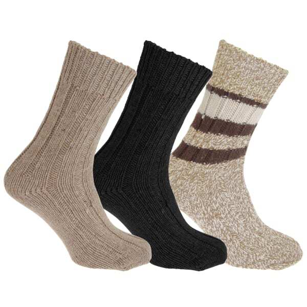 Floso Adults Wool Rich Socks (3 Pairs) (4-7)