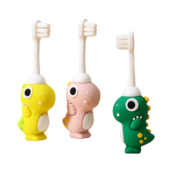 Smiley Clinic Kids Dinosoar Toothbrush - Forest Green