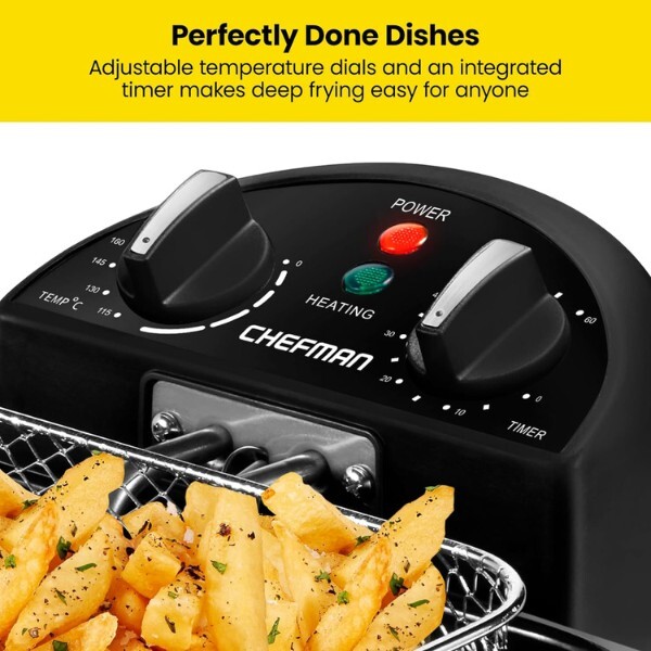 Chefman 4.3 Litre Deep Fat Fryer with Basket Strainer