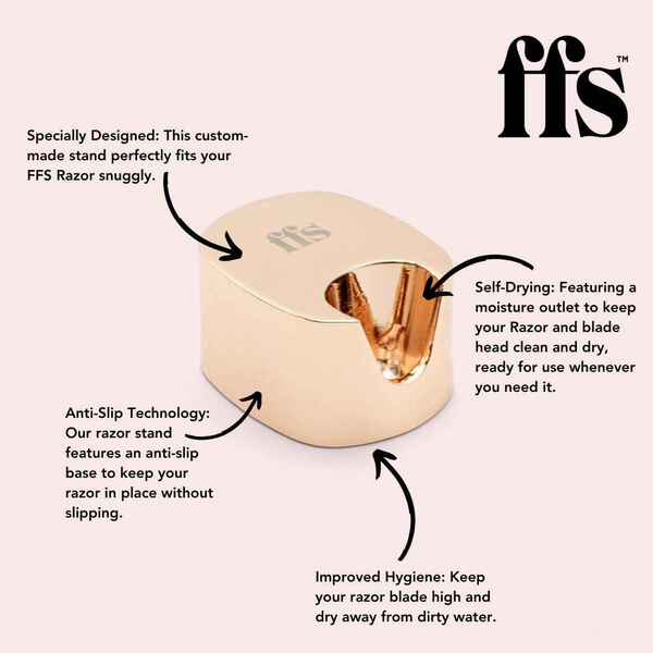 FFS Beauty Premium Razor Stand - Rose Gold