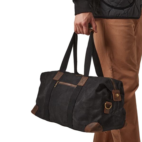 Quadra Heritage Leather Accents Holdall