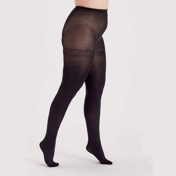 Pretty Polly Curves 60 Denier Opaque Tights Black - XXXXL