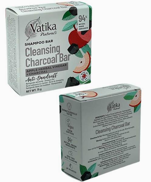 Dabur Vatika Naturals Charcoal Cleansing Shampoo Bar