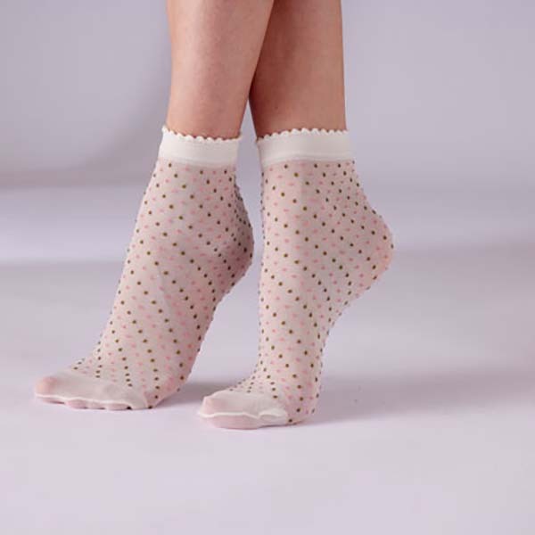 Pretty Polly Multi Spot Anklets Multi - One Size