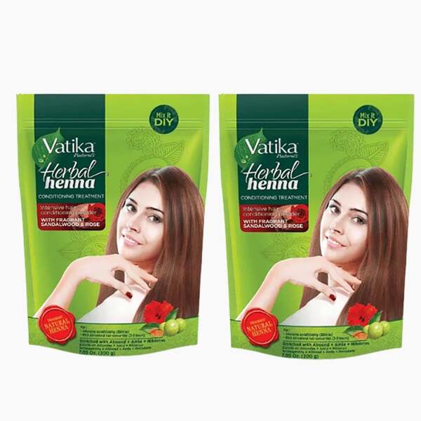 Dabur Vatika Naturals Herbal Henna Treatment Twin pack