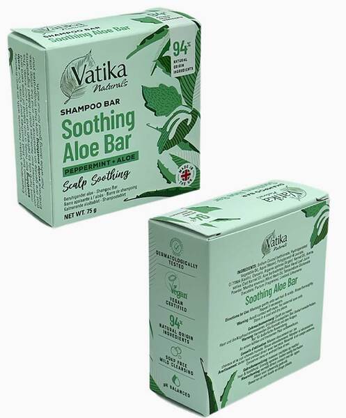 Dabur Vatika Naturals Peppermint Soothing Shampoo Bar