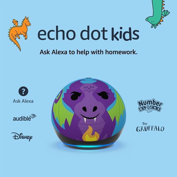 Amazon Echo Dot Kids ( 5th Gen ) Dragon