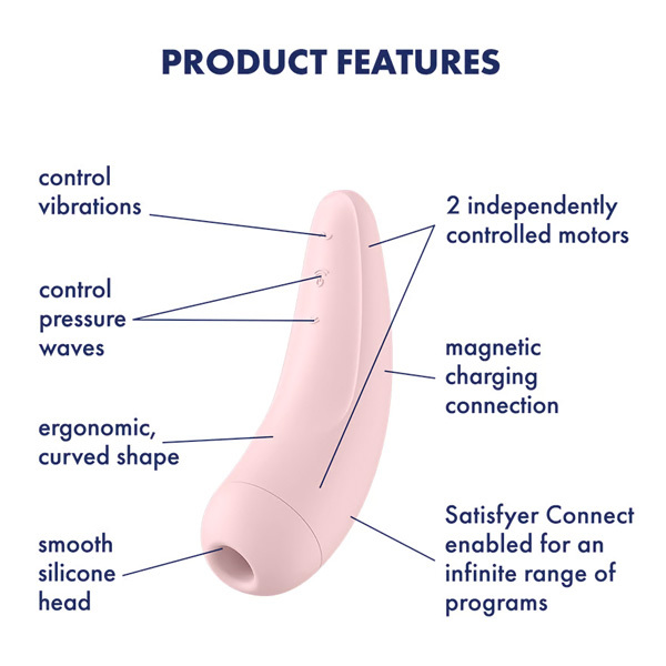 Satisfyer App Enabled Curvy 2+ Pink