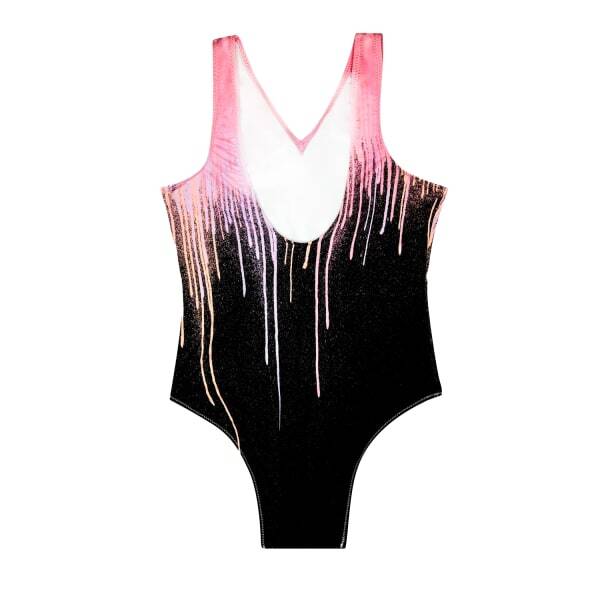 Hype Girls Dark Pastel Drips One Piece Swimsuit (14 Years)