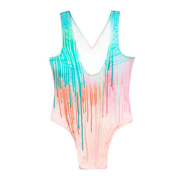 Hype Girls Drips One Piece Swimsuit (11-12 Years)